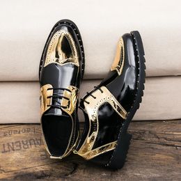 Classic Men's Brogue en cuir plat pour robe fête de mariage formel de mariage oxford chaussures correspondant à hommes chaussures zapatos de novio 231122