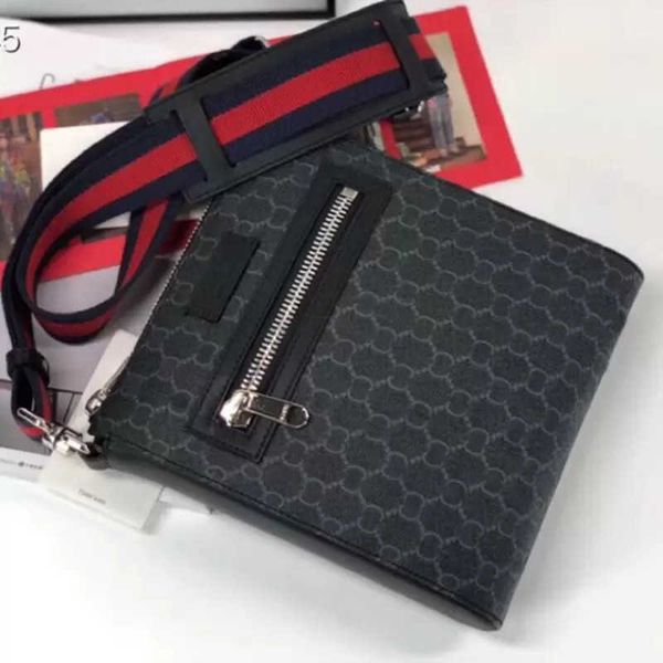 bandoulière rouge sacs de messager hommes un sac croix petite taille 21 cm fermeture à glissière Cross Body classique Pouches Tote Black Web Tiger Snake