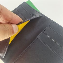 Classique hommes femmes à deux volets porte-carte de crédit mode Mini porte-carte bancaire petit portefeuille portefeuilles minces avec Box235i