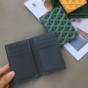 Klassieke mannen vrouwen bifold credit luxe kaarthouder mode mini desinger bank kaarthouder kleine portemonnee slanke portemonnee wtih box