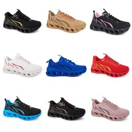 Classique Hommes Femmes Chaussures de course GAI Noir Blanc Violet Rose Vert Bleu Marine Jaune Clair Beige Nude Plum Hommes Baskets Baskets De Sport Dix