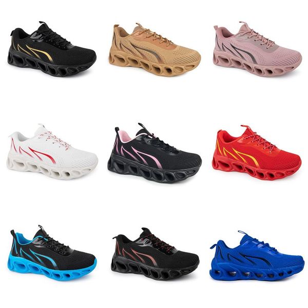 Classique Hommes Femmes Chaussures de course GAI Noir Blanc Violet Rose Vert Bleu Marine Jaune Clair Beige Nude Plum Hommes Baskets Baskets De Sport Dix-neuf