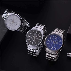 Reloj de pulsera clásico para hombre, reloj de cuarzo de negocios para números arábigos, esfera de acero inoxidable, Montre Homme, triangulación de envíos