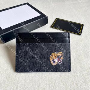 Porte-cartes pour hommes classiques Porte-monnaie de concepteur de haute qualité Porte-cartes de luxe en cuir véritable Portefeuille 5 emplacements pour cartes avec boîte en gros