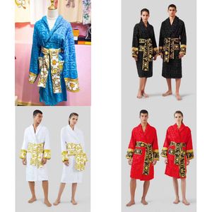 Classic Mens Cotton Paintes de coton pour hommes et femmes Brand The Sleepwear Kimono Warm Bath Robes Home Wear Unisexe Paintes de peignoir 770647892 Br S