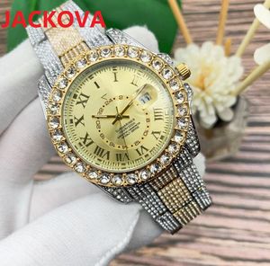 Montre classique pour hommes Sub Mariner avec bague en diamants 42 mm miroir saphir complet en acier strass horloge centrale homme japon quartz calendrier de qualité supérieure cadeaux masculins montre-bracelet