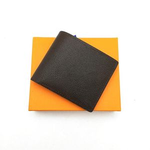 Klassieke herenportefeuilles Fashion Men -portemonnee met PO -houder Bifold Short Wallet Small Wallets met Box309s