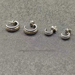 Boucle d'oreille classique en métal pour femmes, en Zircon, tendance, couleur or, petit grand cercle, bijoux, accessoires de luxe