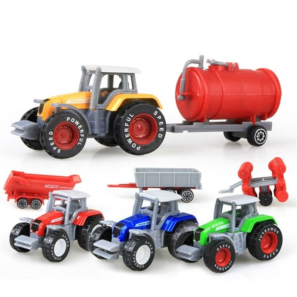 Classic Mini Alloy Engineering Car Toys for Children Tractor Farm Vehicle Modèle Modèle Boy