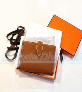 Classic Mini Bearn Mens Dames Wallet Coin Purse Original Luxury Designer Card Holder Key Pouch met Box Cardholder Wallets Top Qu5673561
