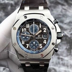 Klassiek minimalistisch AP-horloge Royal Oak Offshore Series herenhorloge Diameter 42 mm Precisiestaal Heren vrijetijdshorloge 26470ST.OO.A099CR.01 Precisie