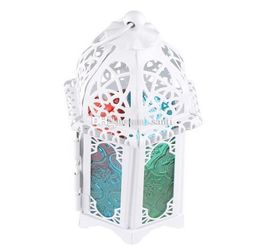 Bougeoir classique de style marocain 8372165cm en verre de fer votif chandelle lanterne Lantern Home Wedding Decoration3099398