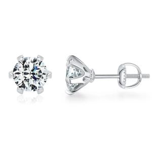 Klassieke Mossanite Oorbellen Luxe Sieraden 925 Sterling Zilver VVS Moissanite Diamond Ear Stud Sieraden Voor Mannen Vrouwen