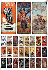 Letreros de pintura de Metal de hojalata para motocicleta clásica, cartel de Metal Vintage con Motor de película TT, placa Retro, decoración de pared para garaje, Bar, hombre, cueva Deco2730102