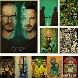 Film classique métal peinture Breaking Bad affiches film Vintage affiche peintures murales Duvar Tablolar pour salon enfants chambre café bar maison