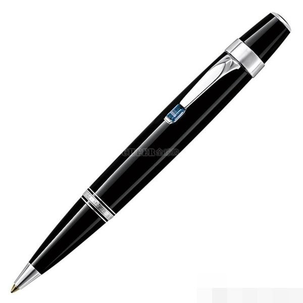 Vente chaude noir/argent Mini stylo à bille bureau d'affaires papeterie Promotion écrire stylos de recharge pour cadeau d'anniversaire