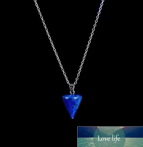 Klassieke natuurlijke kristal hanger edelsteen sieraden amethist aquamarine ketting diamant cadeau rauwe stenen leraar geschenken gepersonaliseerde sieraden
