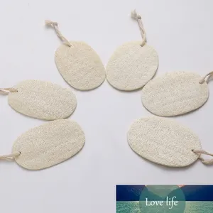 Klassieke natuurlijke loofah spons bad douche body exfoliator pads met hangende katoenen touw huishouden 100 stks