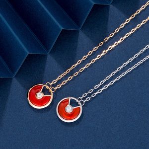 klassieke ketting designer sieraden 925 zilver luxe ontwerp voor vrouwen natuurlijke schelp voor trouwdag en Valentijnsdag luxe sieraden veelzijdige sleutelbeenketting