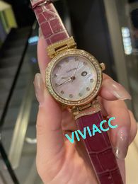 Classique nouvelles femmes géométrique cristal diamants montres en cuir véritable zircon Quartz horloge décontracté nacre coquille montre