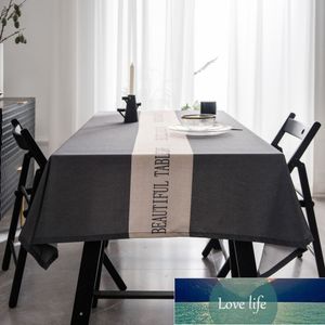 Mantel de mesa redondo de escritorio Rectangular nórdico clásico Ins, impermeable, antiescaldado, mantel para mesa de té, cubierta de armario de TV gris
