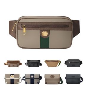 Klassieke marmont Groen lint Ophidia Retro tas Luxe lederen heuptassen hangbags heuptasjes designer CrossBody heuptas Nylon draagtassen riem sport Heuptassen