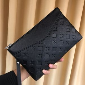 Klassieke leren clutch met reliëf Heren Dames mode opvouwbare messenger bag Designer portemonnee handtas Pruses schoudertas
