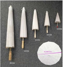 Klassieke Olie Chinese Papieren Paraplu Bruids Bruiloft Parasols Paraplu Retro Dans Prop Ceaft Oliepapier 4 Size Paraplu