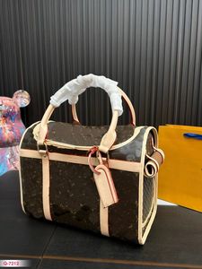 Classique vieille fleur portable sac de voyage sac à provisions boîte pour animaux de compagnie sac errant boîte à chat boîte à chien sac de créateur de mode boîte-cadeau emballage grande capacité sac à provisions grand 38CM