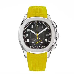 Classic Orange Watches Men Rubber Automatics Watches High Quality 5968 série 42 mm montres-bracelets mécaniques cadran classique avec sapphire lux 7343