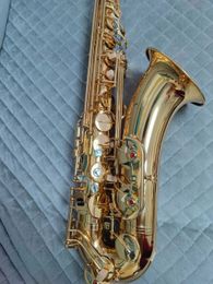 Klassieke originele 803 structuur Bb professionele tenorsaxofoon dubbele ribversterking abalone sleutel hoogwaardige toon tenorsax 00
