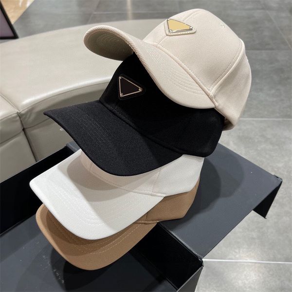 Chapeau de créateur de baseball original classique pour hommes femmes Delta Design Fashion Peak Cap Sun Sun Hats Triangle