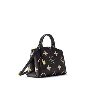 Handtas, enkele schouder crossbody tas, Petit Palais -serie, geïmporteerde cowhide super grote capaciteit tas lady tas