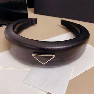 Classic P Ontwerpers Hoge Schedel Luxe Hoofdbanden Haarbanden Voor Vrouwen Meisje Merk PU Lederen Hoofdband Sport Haar Sieraden Hoops 3Col331U