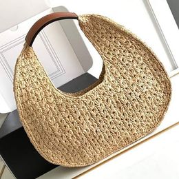 Klassieke Panier Hobo-tas van handgevlochten leer Dameshandtas Luxe designertas