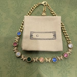 Collier de perles classique de créateur pour femmes, nouveau collier de mode, collier d'amour pour femme, marque simple, lettres diamant Lady G230999PE-3