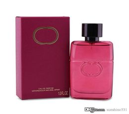 Klassiek parfum voor vrouwen Gulity 90 ml EDT rode glazen fles Absolute Pour Femme langdurige hoge kwaliteit3961826