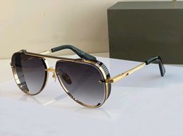 Klassieke piloot zonnebril voor mannen Gold Metal/Gray Gradient Anniversary Limited Ports Driving zonnebriltinten UV400 Outdoor bril met doos