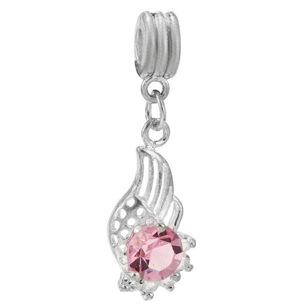 Clásico rosa mamá colgante pulsera de aleación encanto con cuentas estilo clásico componentes de joyería de metal accesorios de joyería de moda al por mayor