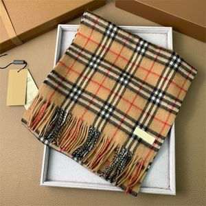 Klassieke geruite kasjmier sjaal voor dames en heren, luxe wintersjaal, hoogwaardige designer warme designer sjaal met doos