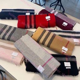Klassieke plaid -ontwerper SCANF Women Men 100% Cashmere Tassel Designers sjaals sjaals sjaal Sciarpa voor winterdames en heren 180x30cm kerstcadeau