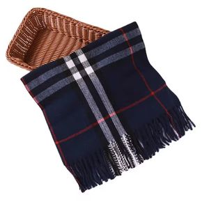 Klassieke geruite sjaals Mode zachte designer sjaal luxe sjaal winterwollen sjaals kasjmier wraps voor dames sciarpa Valentijnsdag cadeau warm houden 190 cm lange sjaals