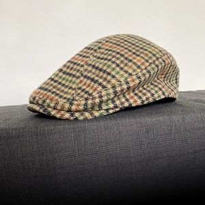 Casque à plaid classique CAP SBOY POUR LES MEN FEMMES HIVER LOOD FLAT PLAT IVY VINTAGE GATSBAY HAT IRLANDE CABBIE DE TRAVAIS