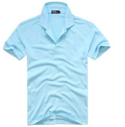 Klassiek Polo Shirt Men Hoge kwaliteit Kleine paarden Logo Korte mouw Zomer Casual katoenen Polo -shirts Heren T -stukken