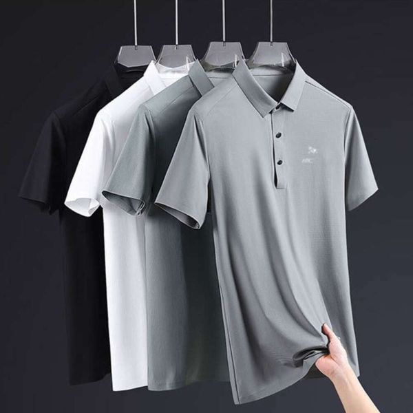 Polo classique Men T-shirt Summer Lettres simples broderie Tee Graphic Business Casual Business Short Designer Shirt