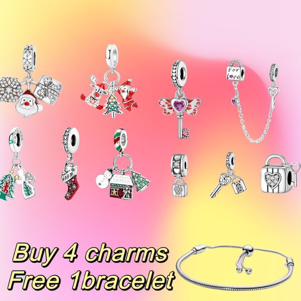 Classic populaire Designer Femmes Bracelet de charme S925 Silver Delicious Macaron Chips Cake Cake Pendant Diy Fit Pandoras Bracelet Bijoux de luxe Mère Cadeau