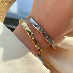 Klassieke Premium Retro Star Gold Color Metal Bracelet For Women 2023 Nieuwe trend Girls Ongewone sieraden Gift Accessoires Pulseras L230704