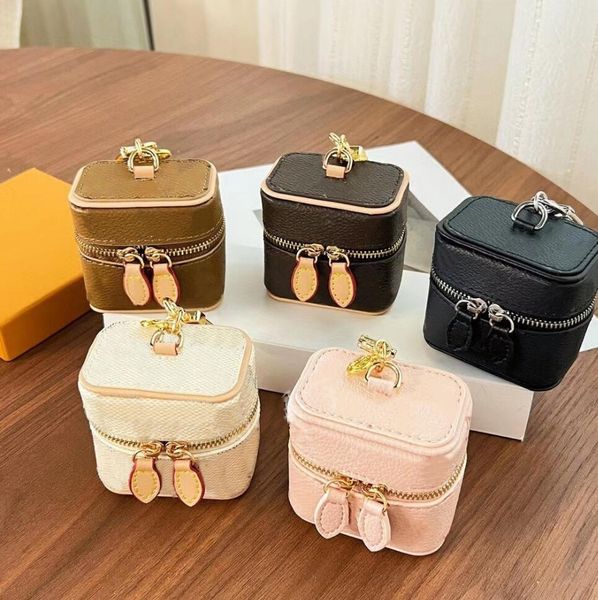 Classique Impression En Cuir Porte-Monnaie De Mode Mini Sacs De Maquillage Pendentif Accessoires Loisirs Zipper Casque Sac Porte-clés Designer Change Purse