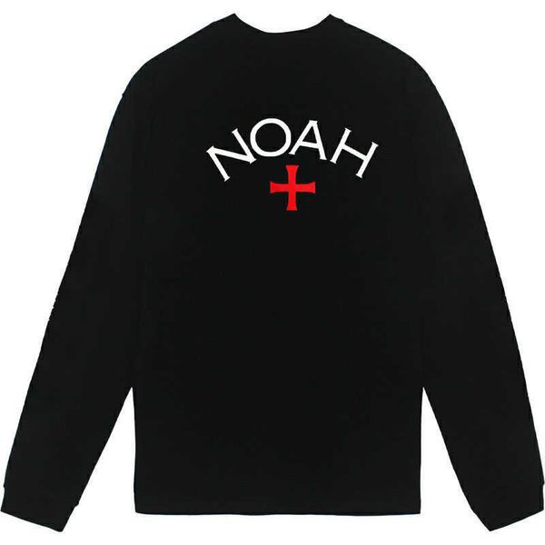 Impression classique NOAH T-shirt à manches longues Hommes Femmes Tags Meilleure qualité Streetwear NOAH Core T Shirt Top Tees