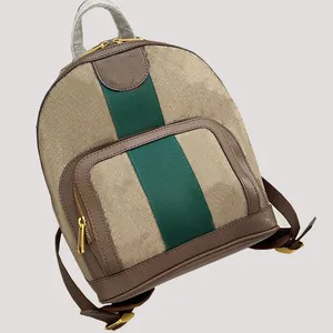Backpack Classic PVC Designer Small Khaki Le cuir sac à dos doubles sac à dos doubles sac décontracté sac à dos luxury femmes sac à dos fourre-tout